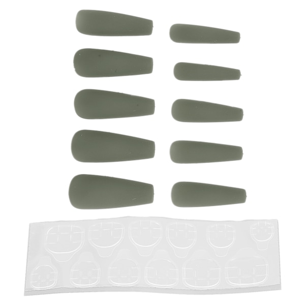 10 stk Press On Nails Kiste Falske Negle Tips Ekstra Lange Kiste Glimtende Falske Kunstige Negle Manikyr Dekoration til Kvinder N5355-03