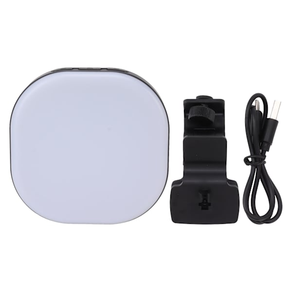 Selfie-valo Clip LED-valopaneli puhelimelle Tietokone Clip Täyttövideovalo portaattomalla himmennyksellä 3000‑7200K 2000mAh akku SOS-tila