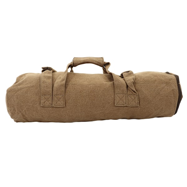 Justerbar Vektbare Sandsekk for Trening, Bærbar Lerrets Sandsekk med Håndtak for Vektløfting, Khaki