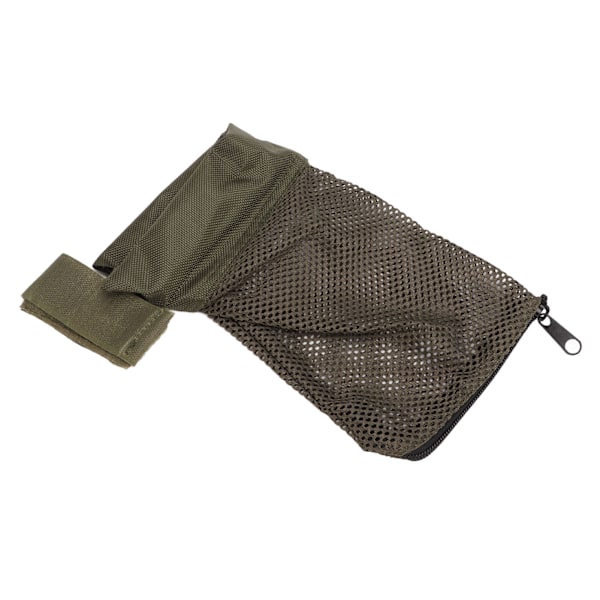 Patronfanger Jern Nylon Messing Quick Release Shell Vattert Mesh med Glidelås for jaktskyting OD Grønn
