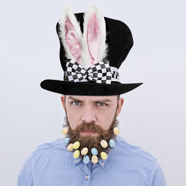 Velvet Rabbit Ear Hat Påsk Hat Påskfestdekoration Rabbit Ear Hat