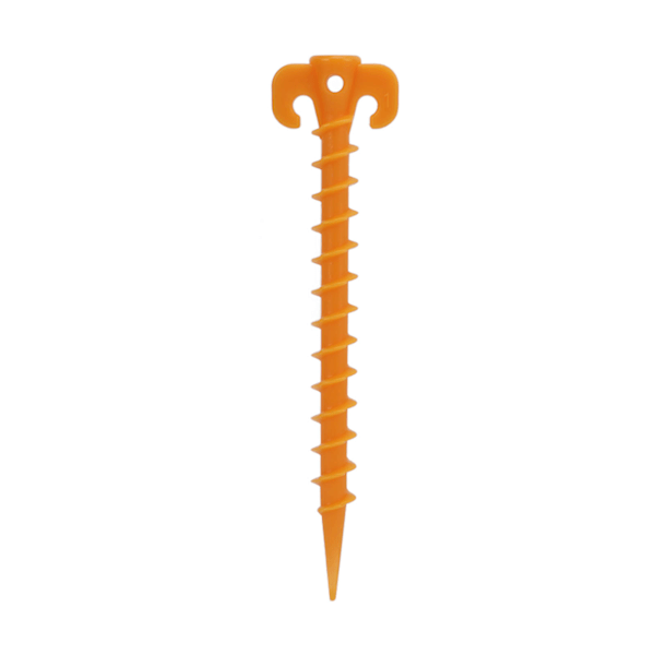 Tältpinnar för utomhuscamping, skruvspiralformade tältpinnar, 20 cm markpinnar, krokpinnar
