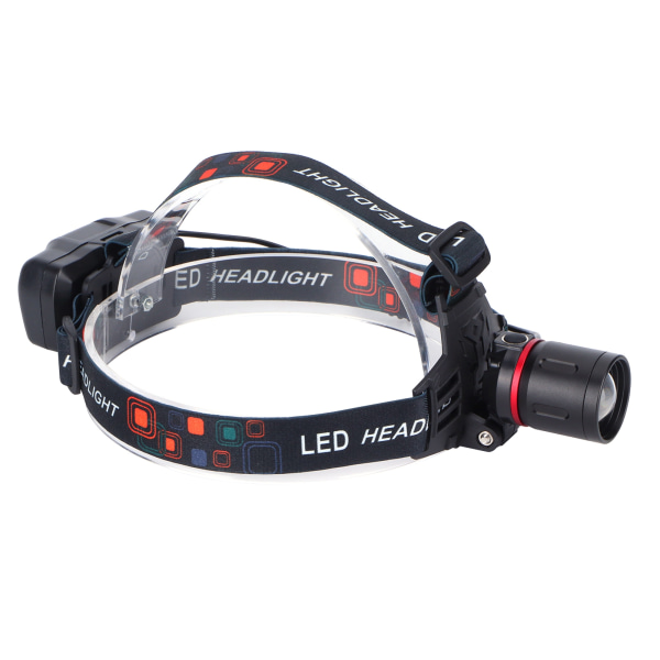 LED Röd Ljus Huvudlampa Bärbar USB Justerbar Strålkastare för Jakt Biodling Detektering
