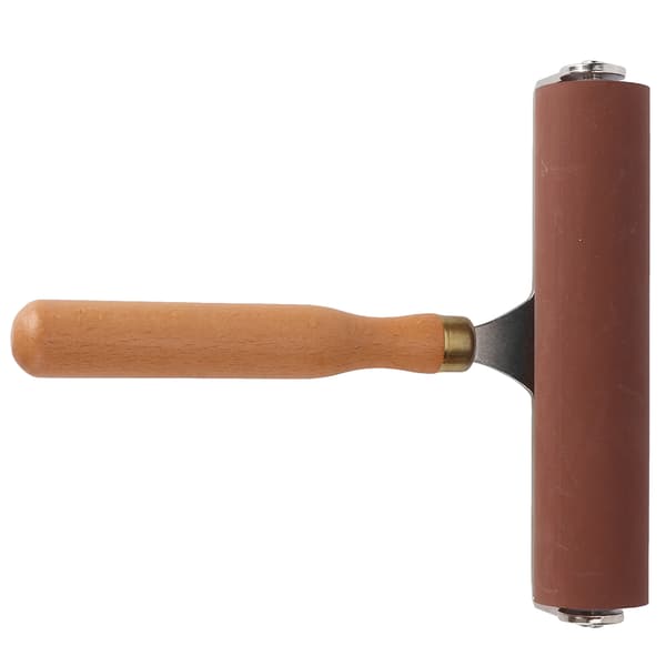 Brayer Soft Flexibel Robust Slitstark Elastisk gummirulle Kompatibel med utskrifter Scrapbooks15 cm