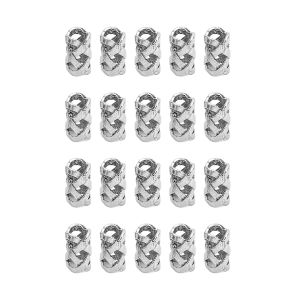 20 st Skäggpärlor Legering Viking Style Hårpärlor Vacker designtillbehör för män kvinnor