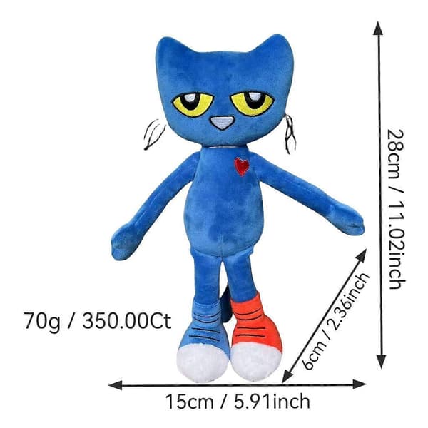 Pete The Cat Plushies Gosedjur Docka Barnpresenter _b B