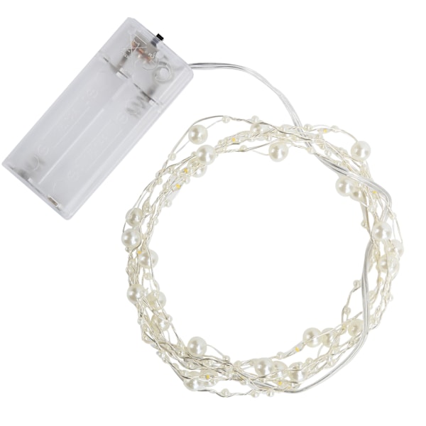 String LED Imitation Perlelys Wire Fairy Lights til møbler/seng/vindue/trapper