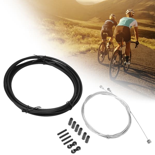 Cykelbremse- og Skiftekabel Linje Hus Sæt Derailleur Kits Cykel Tilbehør Sort