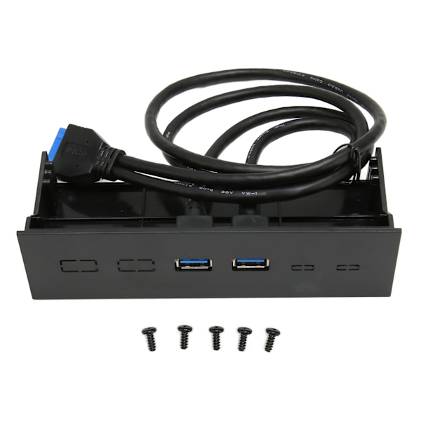 5,25-tommer frontpanel 2-ports USB-port Optisk enhed Frontpanel USB 3.0 til 19-bens metal optisk enhedsskuffe til PC Computerkabinet