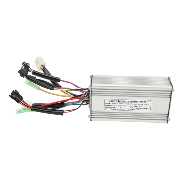 Neliöaaltoohjain 25A Sähköpyöräohjain 36V 48V Metallikuori SM-liittimellä 750W moottorille