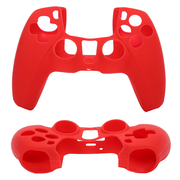 2 st Silikonfodral för PS5 Gamepad Dammtätt Spelkontroll Skyddsfodral Röd