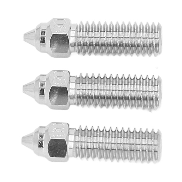 3 kpl 3D-tulostin Extruder Suutin 1,75 mm M6 Nopea Hotend Extruder Suutin Creality K1 1,75/0,8 mm
