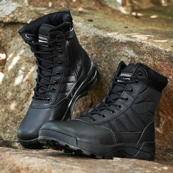 Desert Tactical Military Boots Special Force Uniform Work Safety Shoes Herr Dam Army Zipper Combat Boots Joggesko