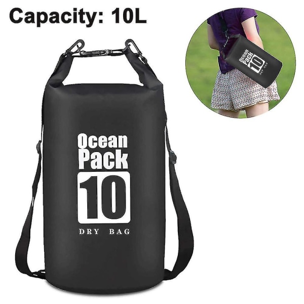 Floating Dry Bag 10l/20l, Roll Top Dry Sack Holder Ar Tør Til , Rafting, Bådsejlads, Svømning, Cam, Hej, Ing, Beach With W