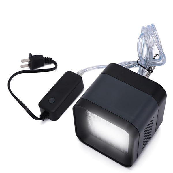 ADT‑220C Sort Grå Vandafvisende Fuld Spektrum Akvarium Montering Lampe Fiskekummer Vandplanter LED-lys CN-stik 220V