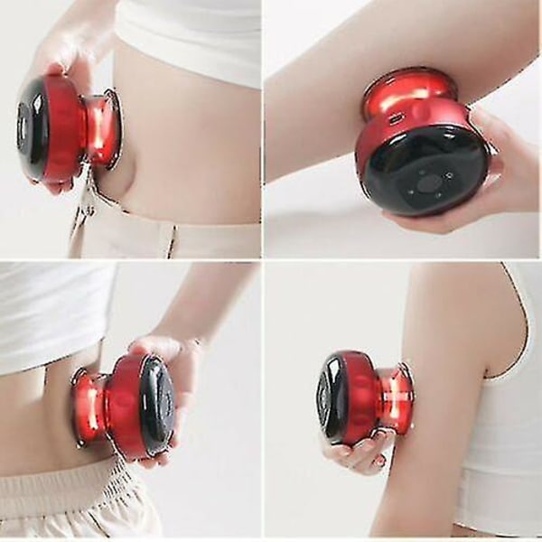 Smart koppningsterapi massageapparat med rött ljusterapi elektrisk koppningsmassageapparat Red