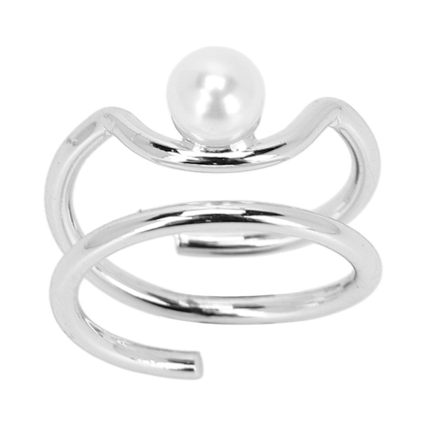 Pearl Finger Nail Knuckle Rings Snygga och enkla koppar Fingertop Smycken för kvinnor Girls3052 Vitguld