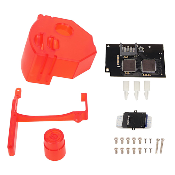 til GDEMU Optisk Drev Simuleringskort V5.20 Udskiftningshukommelseskortforlængelse til Dreamcast DC VA1 Spilkonsol Transparent Rød