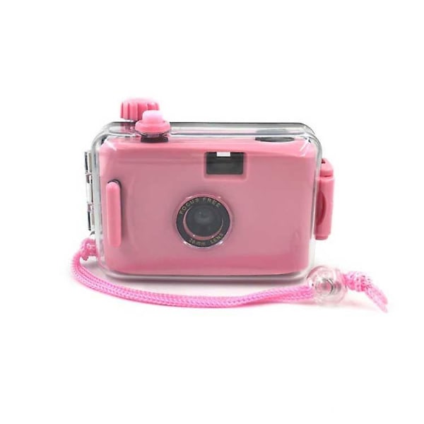Återanvändbar filmkamera for engangsbrug Pink  White Waterproof Film Camera