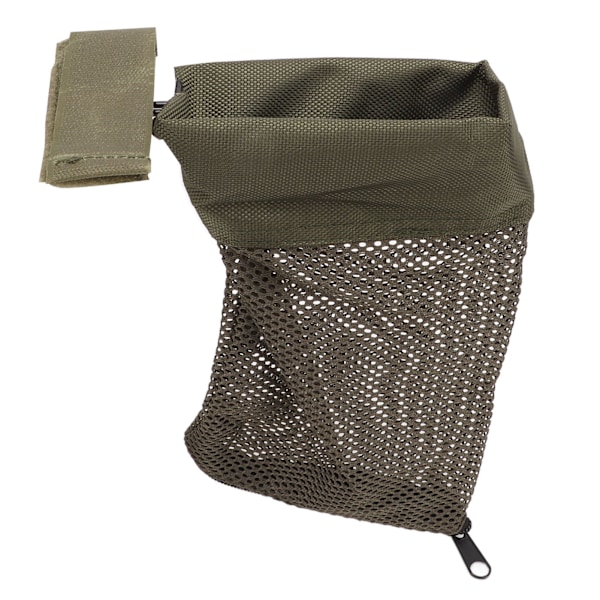 Patronfanger Jern Nylon Messing Quick Release Shell Vattert Mesh med Glidelås for jaktskyting OD Grønn
