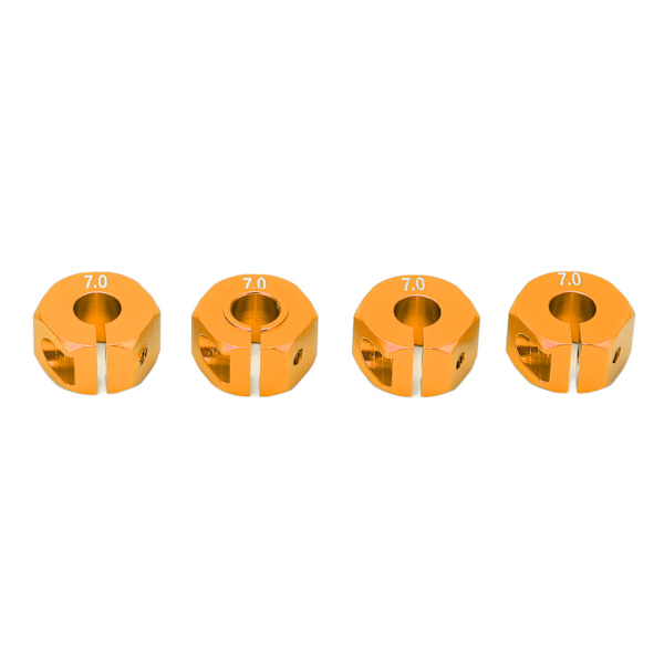 12mm 7mm Alumiininen Metallipyörän Napavetoadapteri 1/10 Kauko-ohjattavalle Yhdistäjälle Kytkimelle Oranssilla