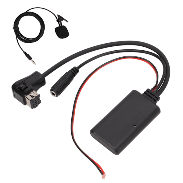 Bluetooth-lydkabel Stereo AUX-inngangsadapter med mikrofonutskifting for Pionner P99 P01