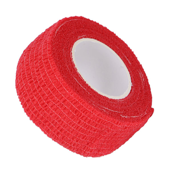 10 rullar självhäftande bandage Wrap Kompression Förhindra förhårdnader Elastiskt fixeringsbandage 0,98 X 78,74inRöd