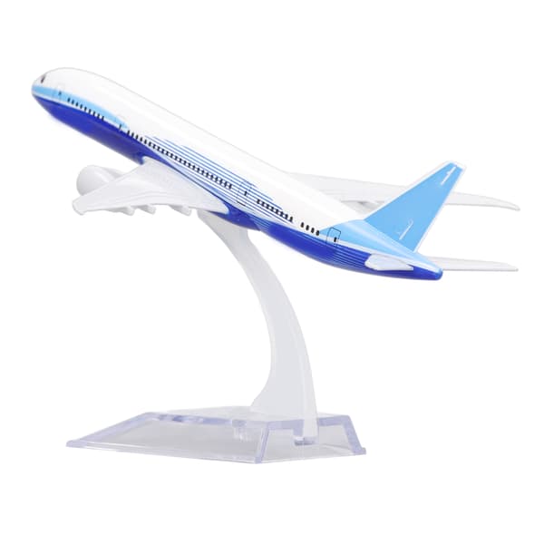Legering 787 Passasjerflymodell Hjemmestudie Simulert Utsøkt Støpt Flymodell Leketøydekorasjon for Kontor