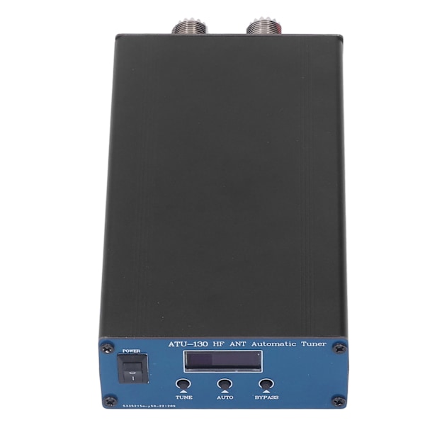 1,8‑50MHz 200W Mikro Kortbølge Automatisk Antennetunder 10‑15VDC Organisk LED-display