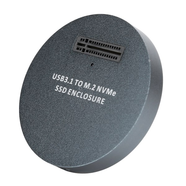 Harddisk Kabinet Adapter Kabel NVME til USB3.1 Ekstern Gen2 Læser SSD Konverter Grå