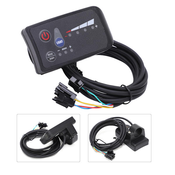24V sähköpyörän ohjauspaneeli LED Power Display 810 Instrument LCD sähköpyörämoottorin nopeuden ohjaukseen