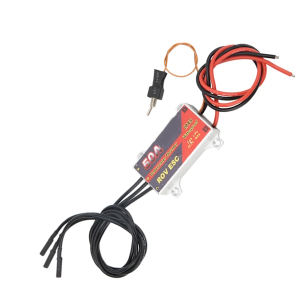 50A RC Borstlös ESC 2‑6S IPX8 Vattentät Elektronisk Hastighetsregulator med Växlare för RC Undervattenpropeller
