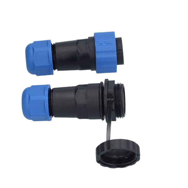 Vattentät kontaktmontering IP68 Aviation Power Socket 250V 5A för kabeltråd SP2012 Pin
