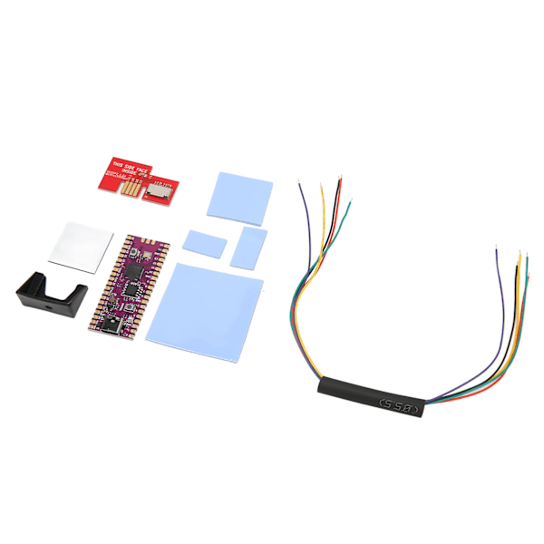 RPi Pico -joustava mikrokontrolleri -kort, kaksiydin 264KB ARM Cortex M0+ -suoritin, SD2SP2 SDLoad SDL -sovitin, punainen