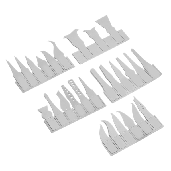 27 st BGA Reparationsblad Set Ultratunn SK5 stål Stark seghet CPU IC Chip Lim Remover Kniv