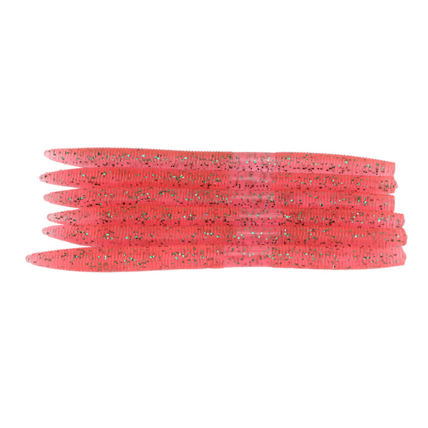 6-pack Mjukmaskar för Fiske, Bita-Resistent PVC, Konstgjord Mask, Rosa