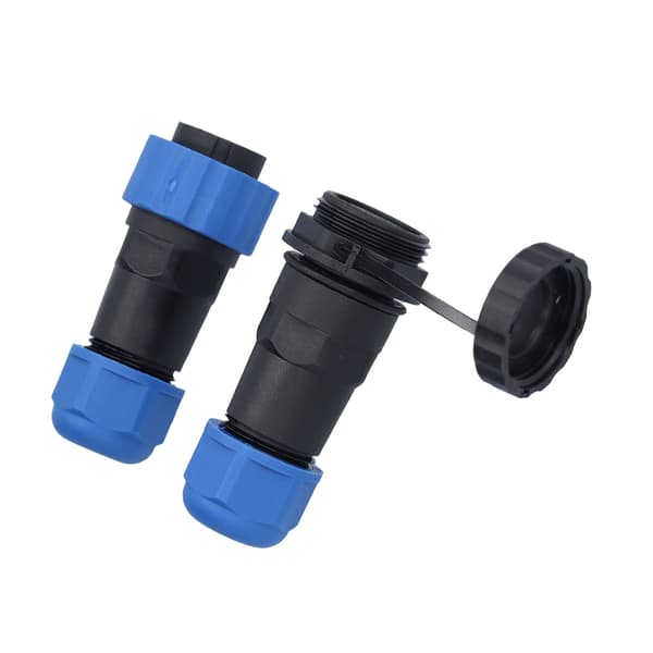 Vattentät kontaktmontering IP68 Aviation Power Socket 250V 5A för kabeltråd SP2012 Pin