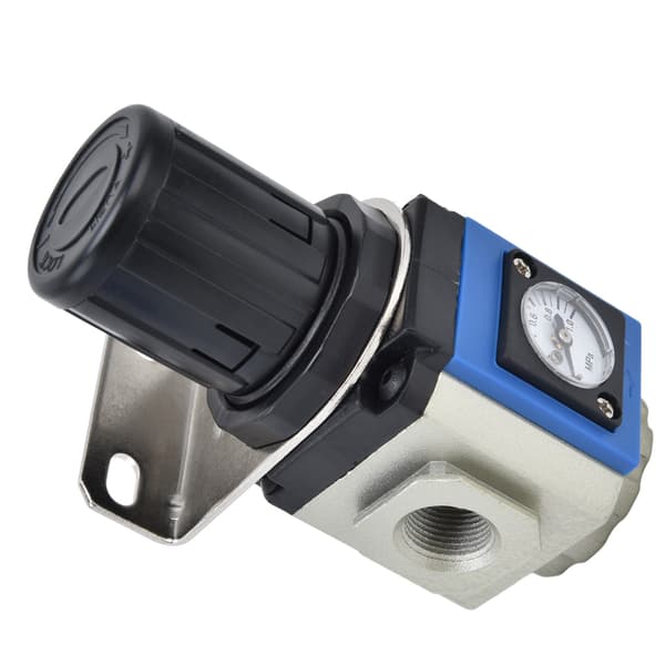 Luftkompressor Regulator Aluminiumlegering Trykreguleringsventil med Måler 0.05‑0.9MpaGR300-10