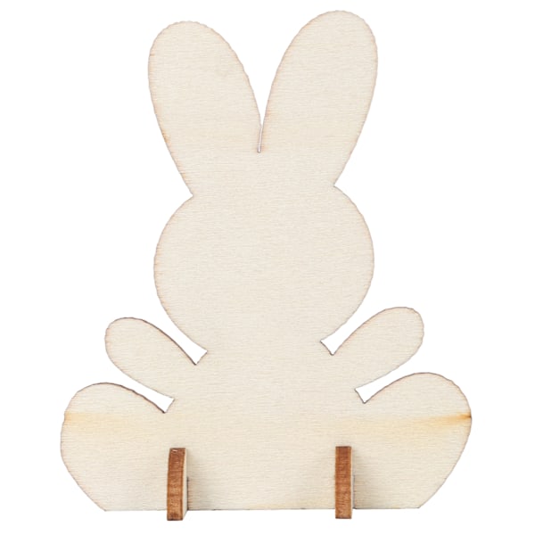 90 kpl Puinen Pupu Leike Rabbit Puulastu Viimeistelemätön Askartelu DIY Kodin Koristelu 3D Koriste