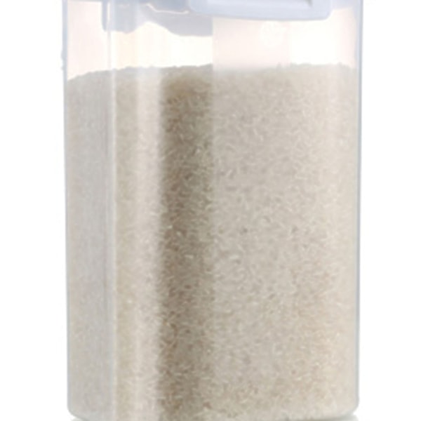 Rissilo med 2 kg kapasitet, BPA-fri lufttett kornbeholder med målebegerlokk for korn, mel og nøtter