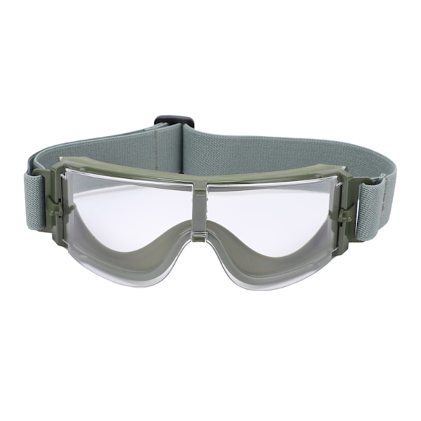 Militära Skyddsglasögon, Stötsäkra och Andningsbara, Utomhusskyddsglasögon för Män Kvinnor, Olivram, Transparent Lins