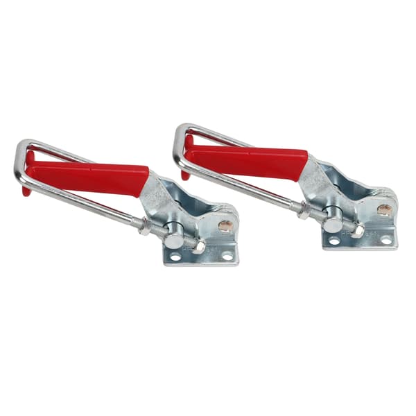 2 stk. U-bolt Toggle-klemmer 2000 lbs Kapacitet Heavy Duty Justerbar Selvspændende Toggle Latch Klemme Til Trailer RV