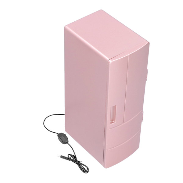 Minikylskåp USB bärbar värmekonservering och kylförvaring Kylskåp med dubbla användningsområden för hemmets sovrum