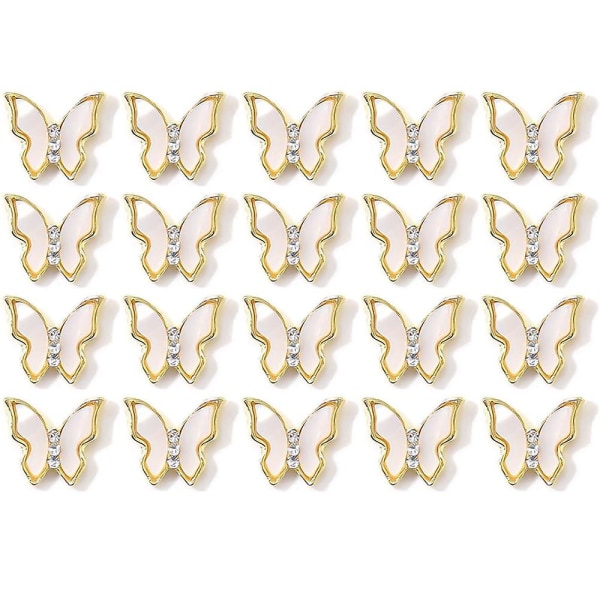 3d Nail Art Butterfly Nail Art Rhinestone Diamond Glitter, Nydesign Akryl Butterfly Nail Art Smycken