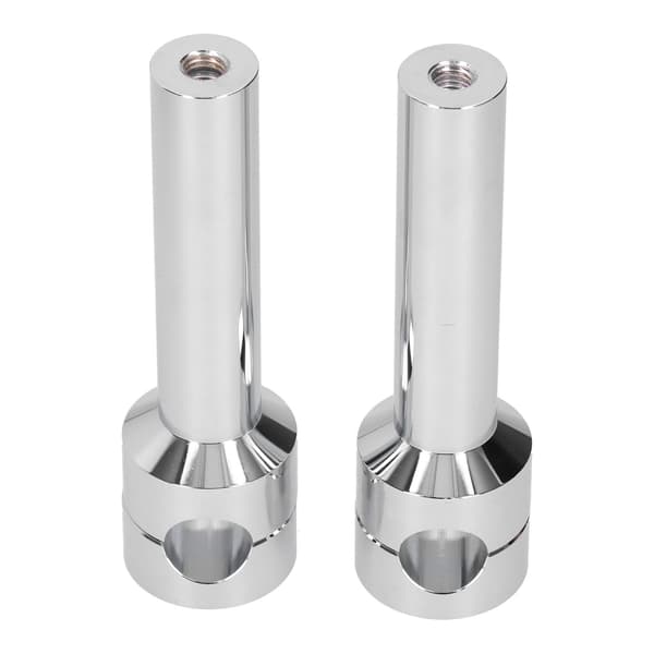 Runde styrefeste Clamp Risers Adapter Universal Kompatibel med 22 mm motorsykkelstang Diameter Krom