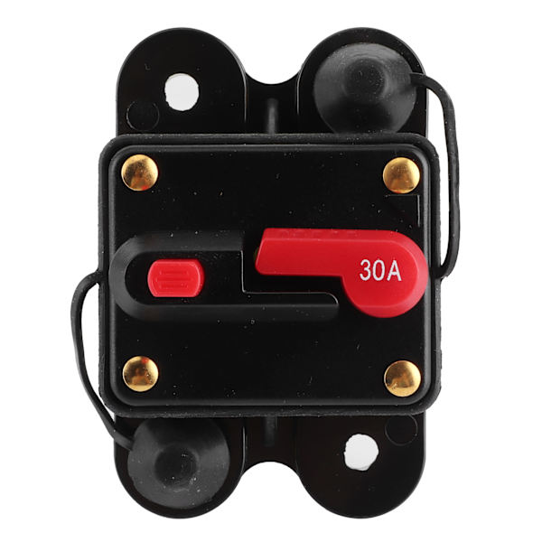 Bilstereo System Sikringsholder Automatisk Strømbryter 12V-24V DC Bil Båt Stereo Beskyttelse 30A, 78x51x38mm