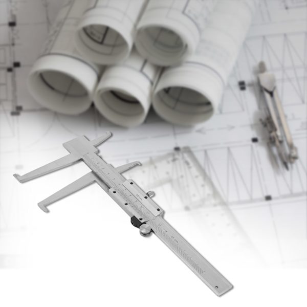 Kolstål Invändigt spår Vernier Bromsok Inre mikrometer Mätare Linjal Mätverktyg 9-150 mm