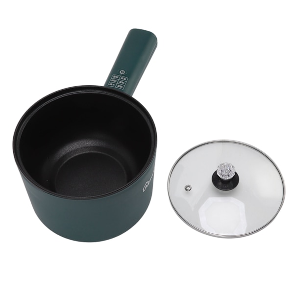 Elektrisk gryta Grön 1,8L Stor kapacitet Non Stick Multifunktionell Mini Electric Hot Pot för sovsal EU 220V