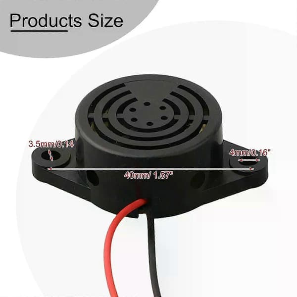 Bilens elektroniske summer, biplyd, alarm, ringetone, lys slukket, Warner Control-summer, summer, 12V-adapterkabel, advarselssystem