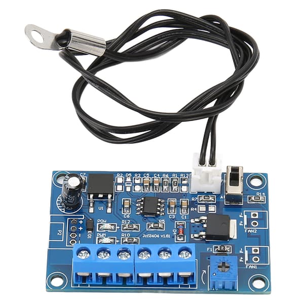 PWM Fan Speed Controller 19.7in Kabel Justerbar Eller Fast Tilstand PC Fan Speed Controller til 12V/24V 2 3 4 Tråds Fan